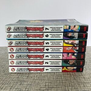 My Hero Academia Vigilantes Vol. 1-7 English Manga Book Lot Graphic Novels